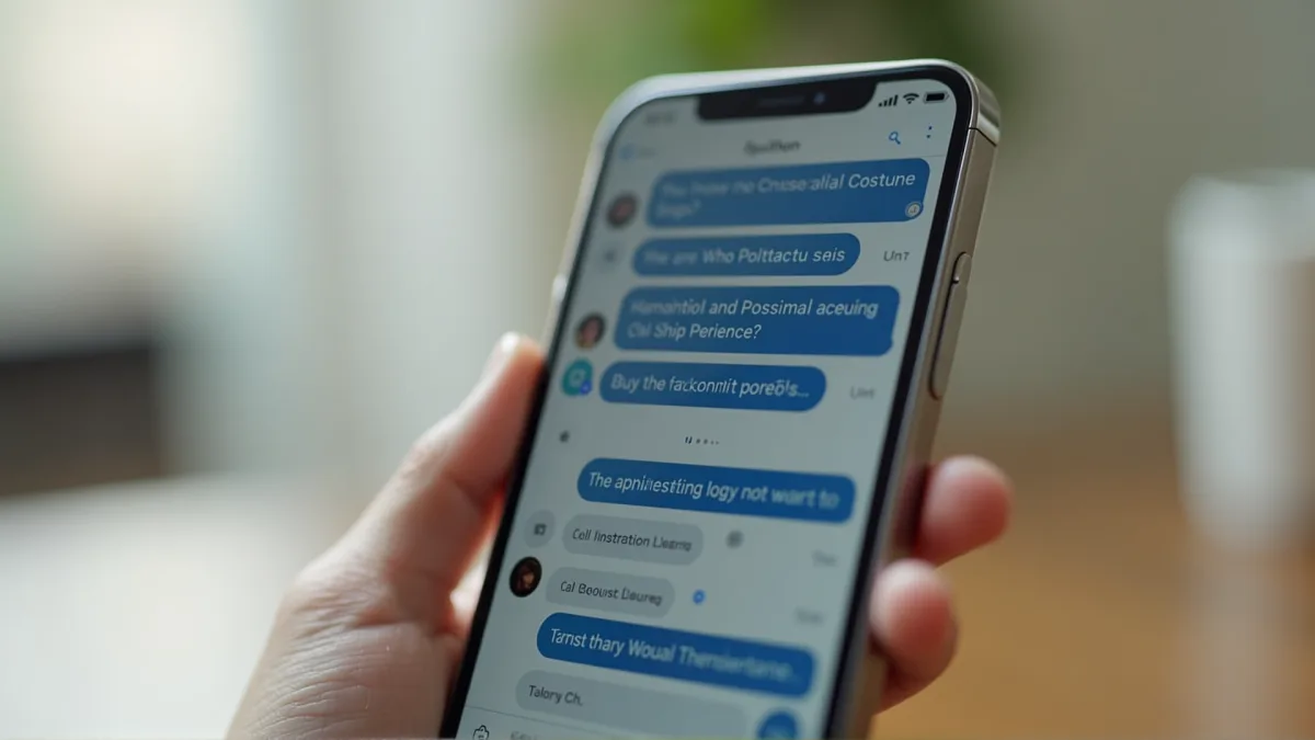 KI-Chatbot auf einem Smartphone