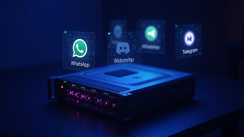 Moderner Server mit Discord und WhatsApp Integration - OpenClaw KI-Assistent