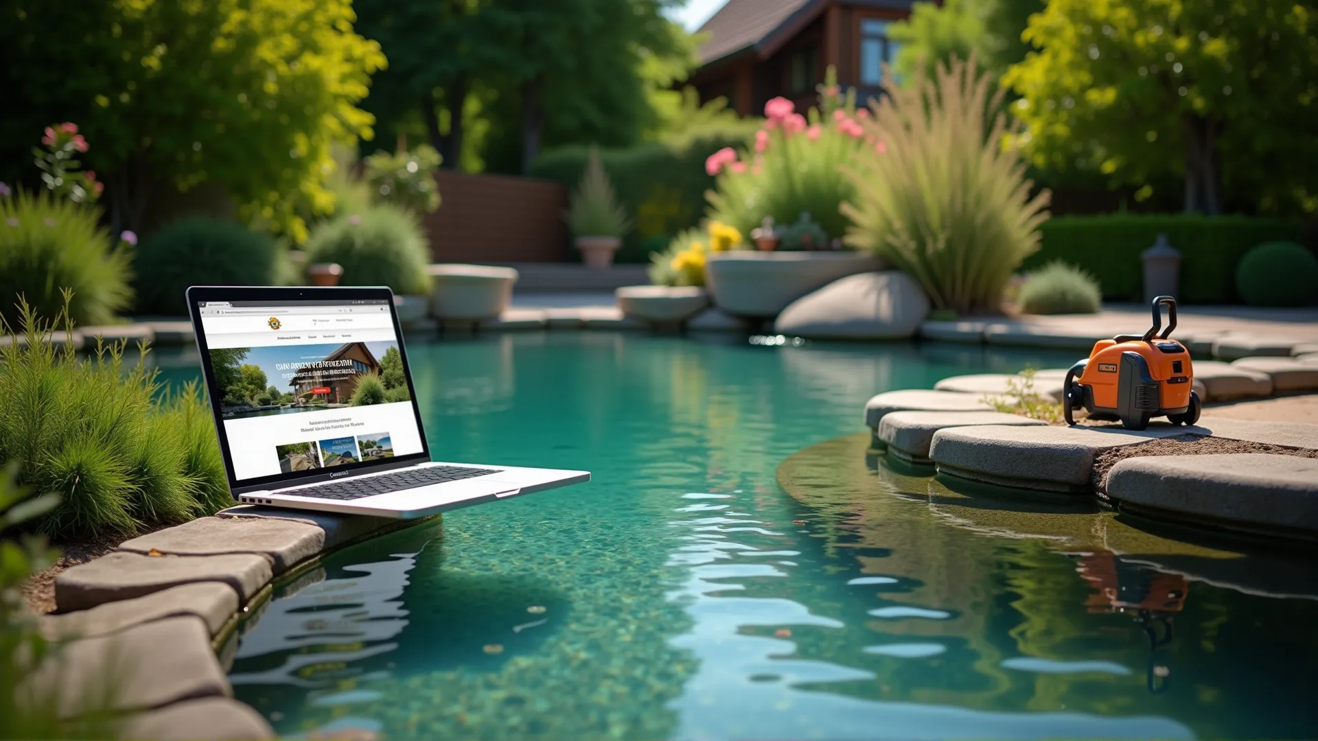 Professionelle Webseite und Google Ads für Teichreinigungsbetriebe in Kaiserslautern