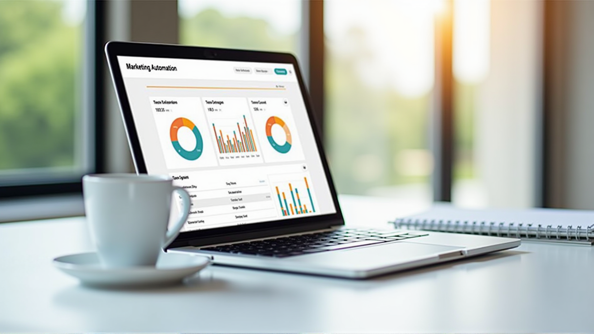 Google My Business Profil auf Laptop-Bildschirm mit Händen am Keyboard