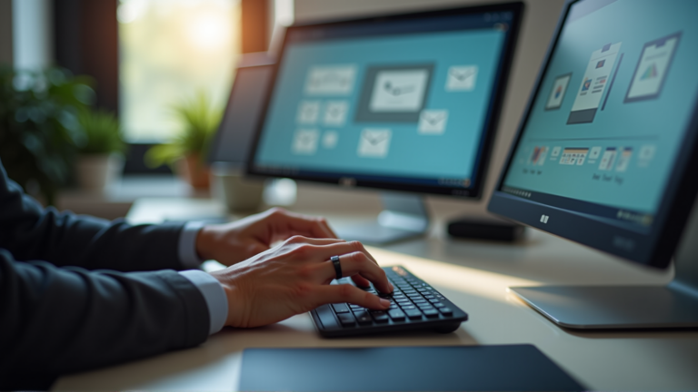Laptop mit Google Maps und lokalen Suchergebnissen auf Schreibtisch